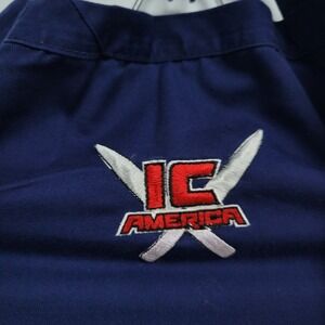Food Network Iron Chef America Apron Navy Blue Embroidered Logo Promo Item